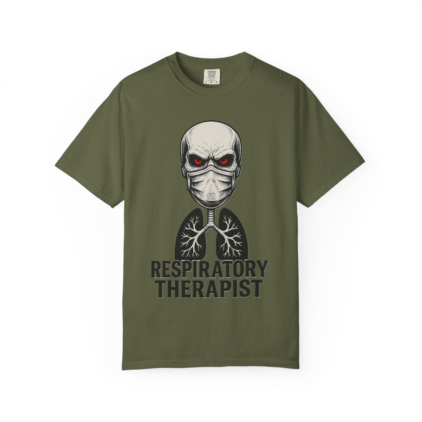 Respiratory Warrior Skull Mens T-Shirt