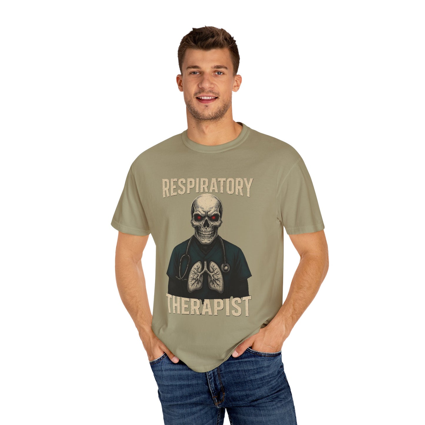 Respiratory Warrior Skull T-Shirt – Vintage Medical Graphic Tee