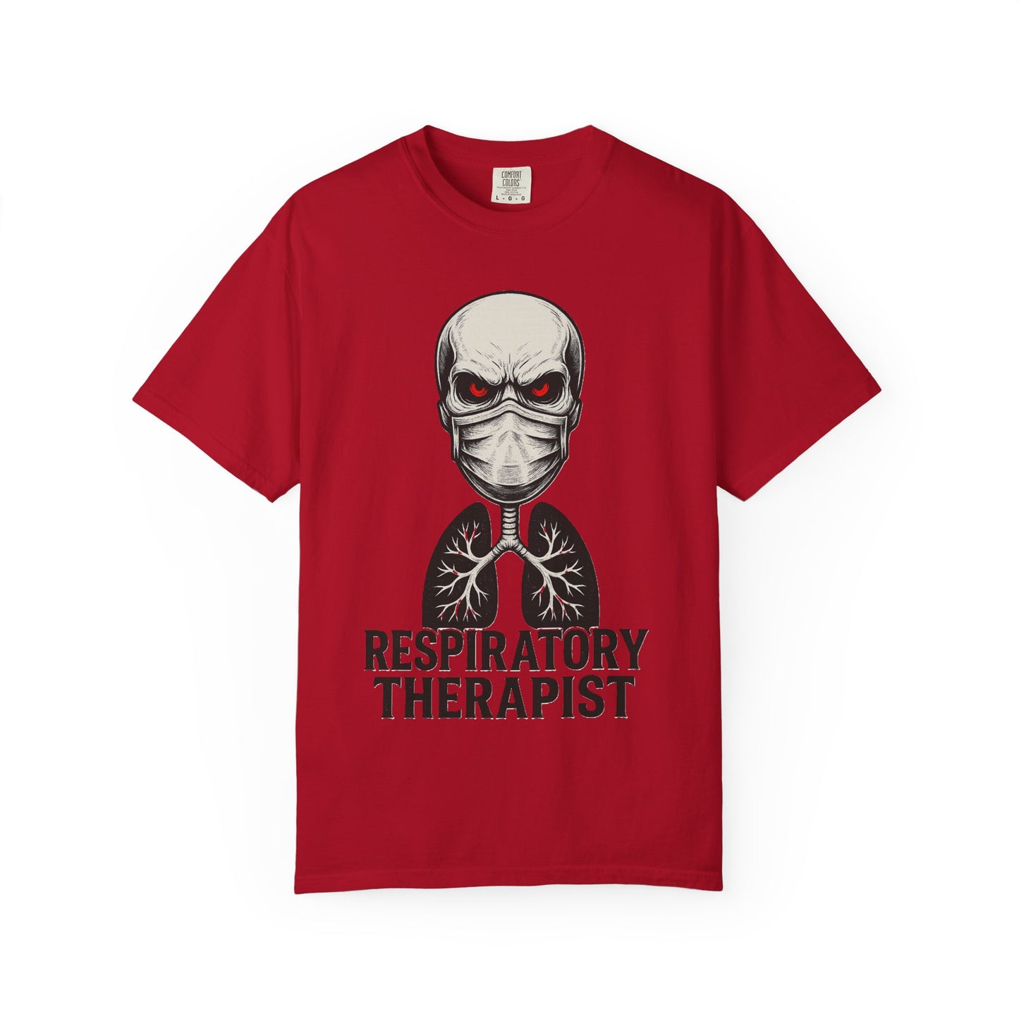 Respiratory Warrior Skull Mens T-Shirt