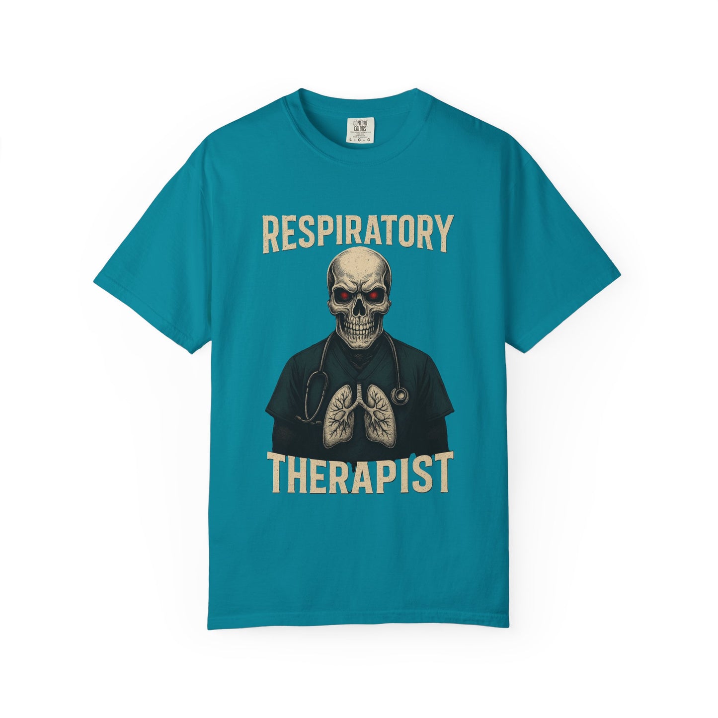 Respiratory Warrior Skull T-Shirt – Vintage Medical Graphic Tee