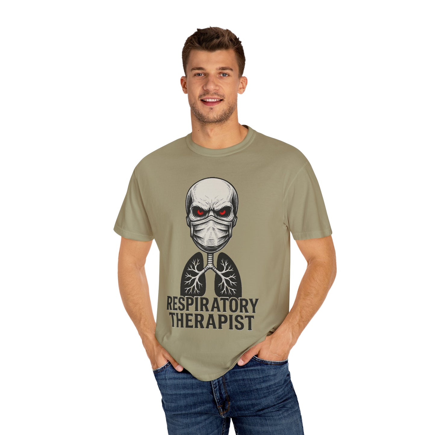 Respiratory Warrior Skull Mens T-Shirt