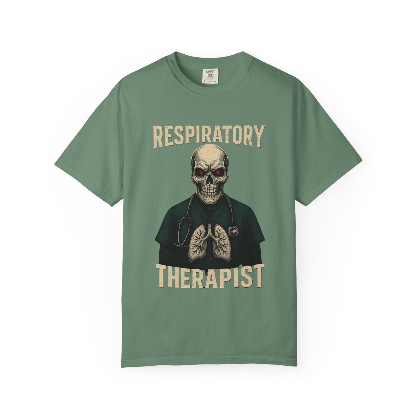 Respiratory Warrior Skull T-Shirt – Vintage Medical Graphic Tee