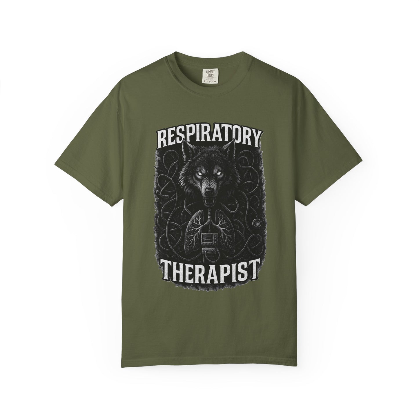 Respiratory Therapist Wolf Mens T-Shirt