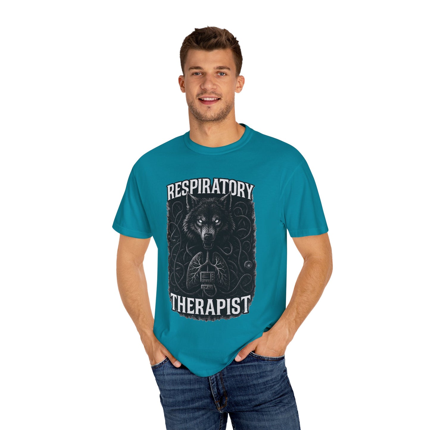 Respiratory Therapist Wolf Mens T-Shirt