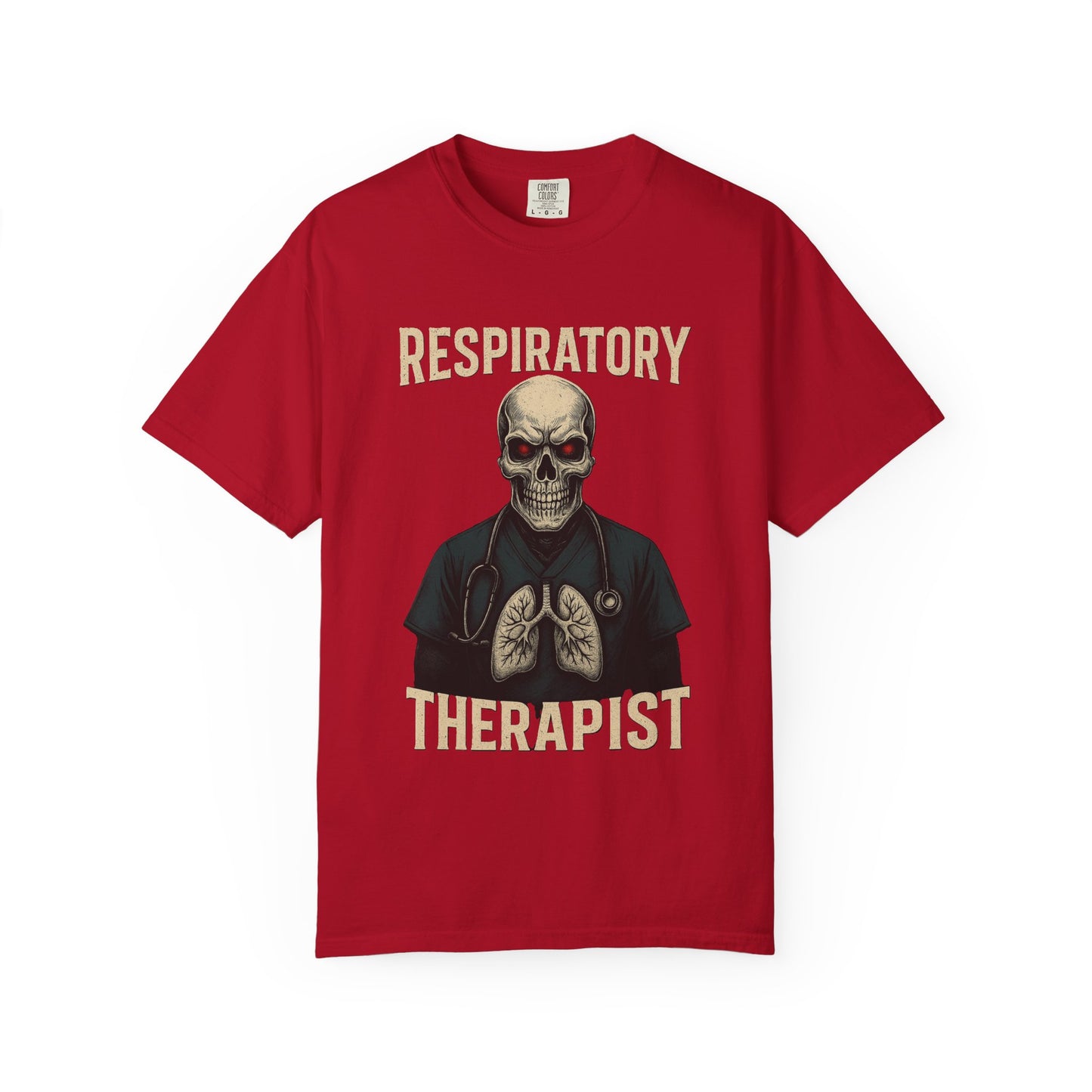 Respiratory Warrior Skull T-Shirt – Vintage Medical Graphic Tee