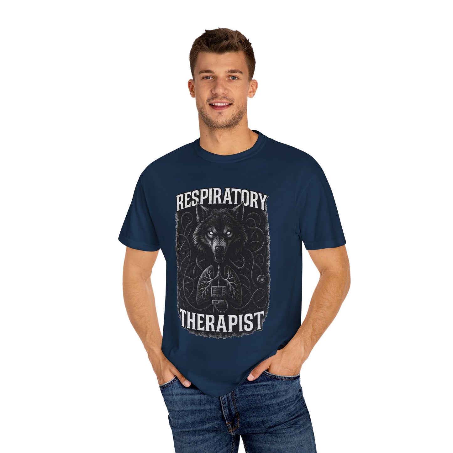 Respiratory Therapist Wolf Mens T-Shirt