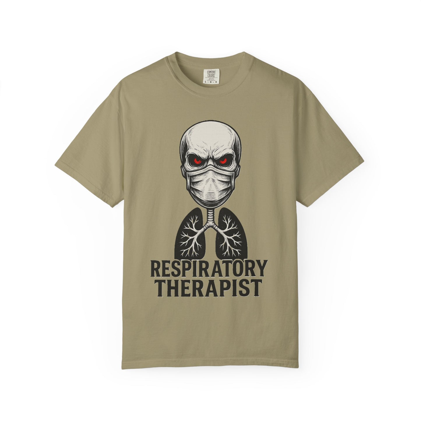 Respiratory Warrior Skull Mens T-Shirt