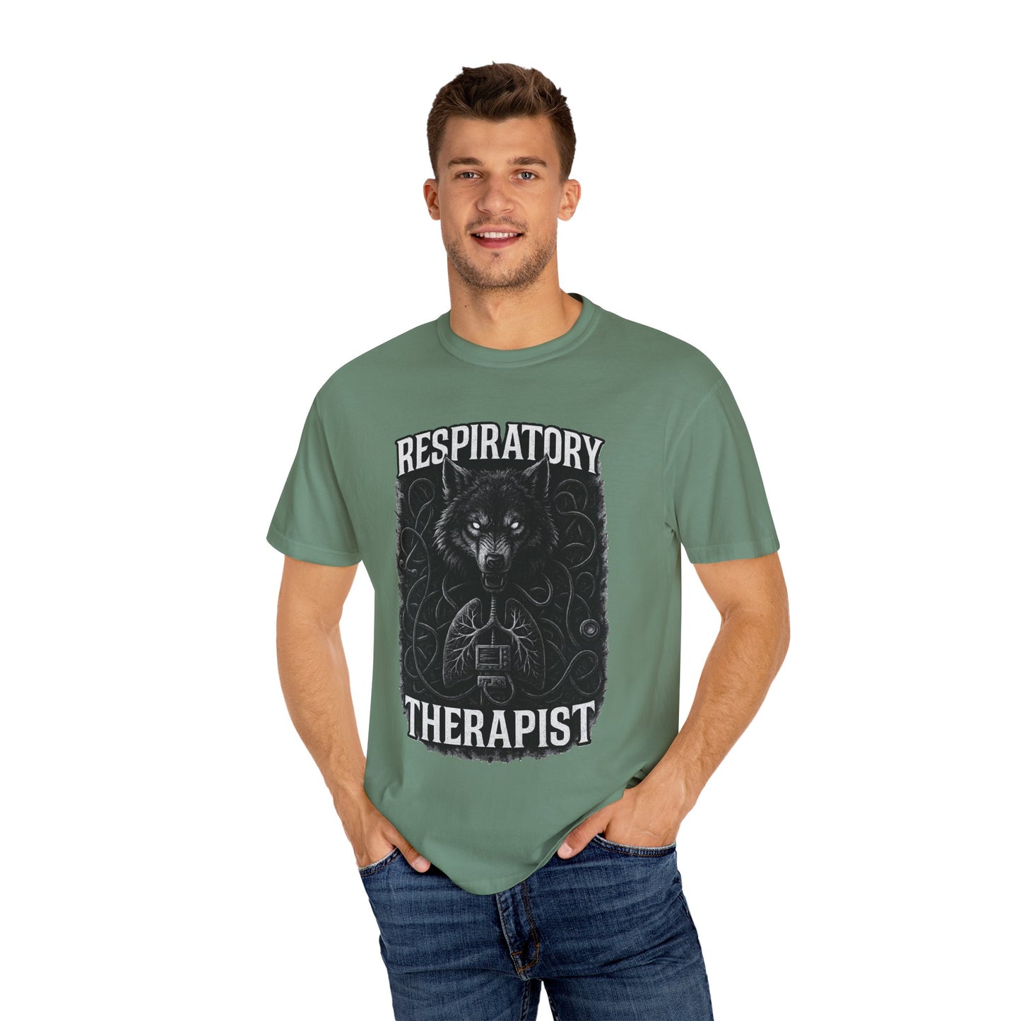 Respiratory Therapist Wolf Mens T-Shirt