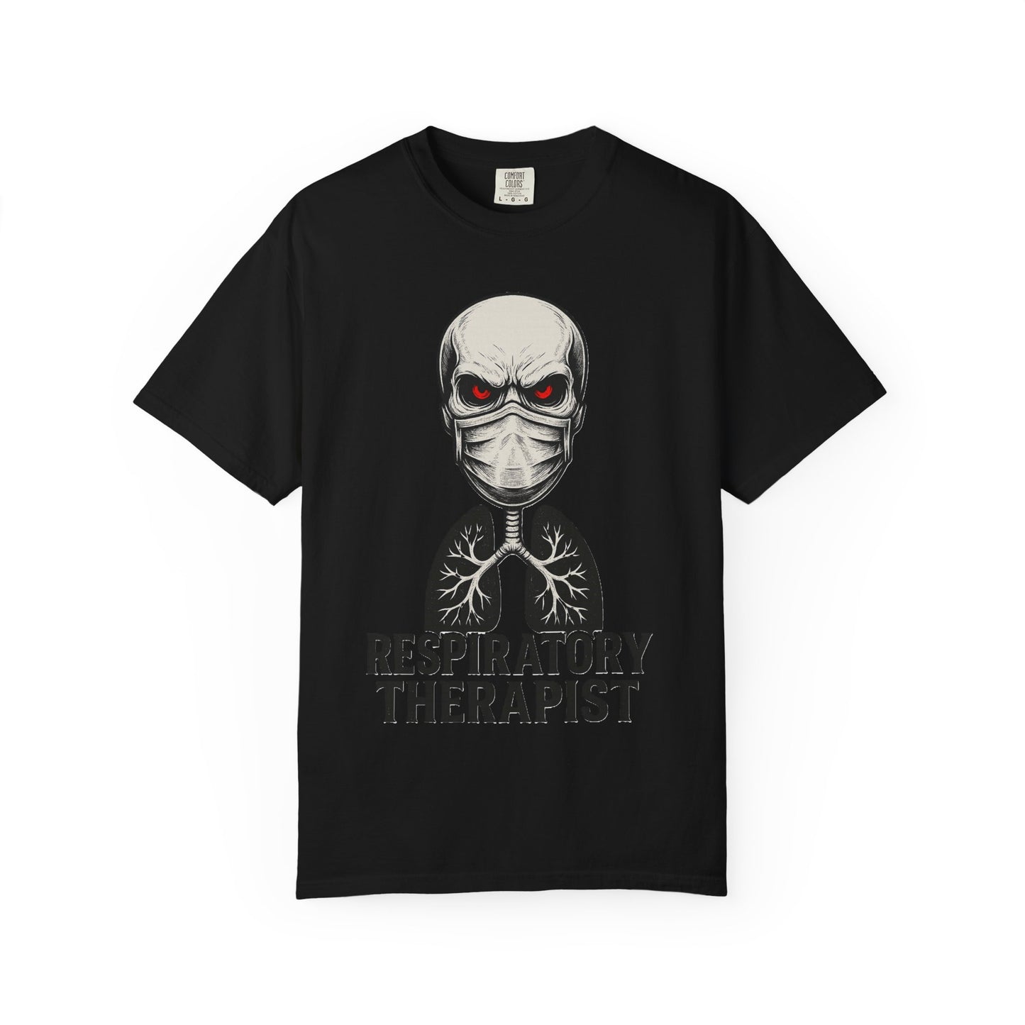 Respiratory Warrior Skull Mens T-Shirt