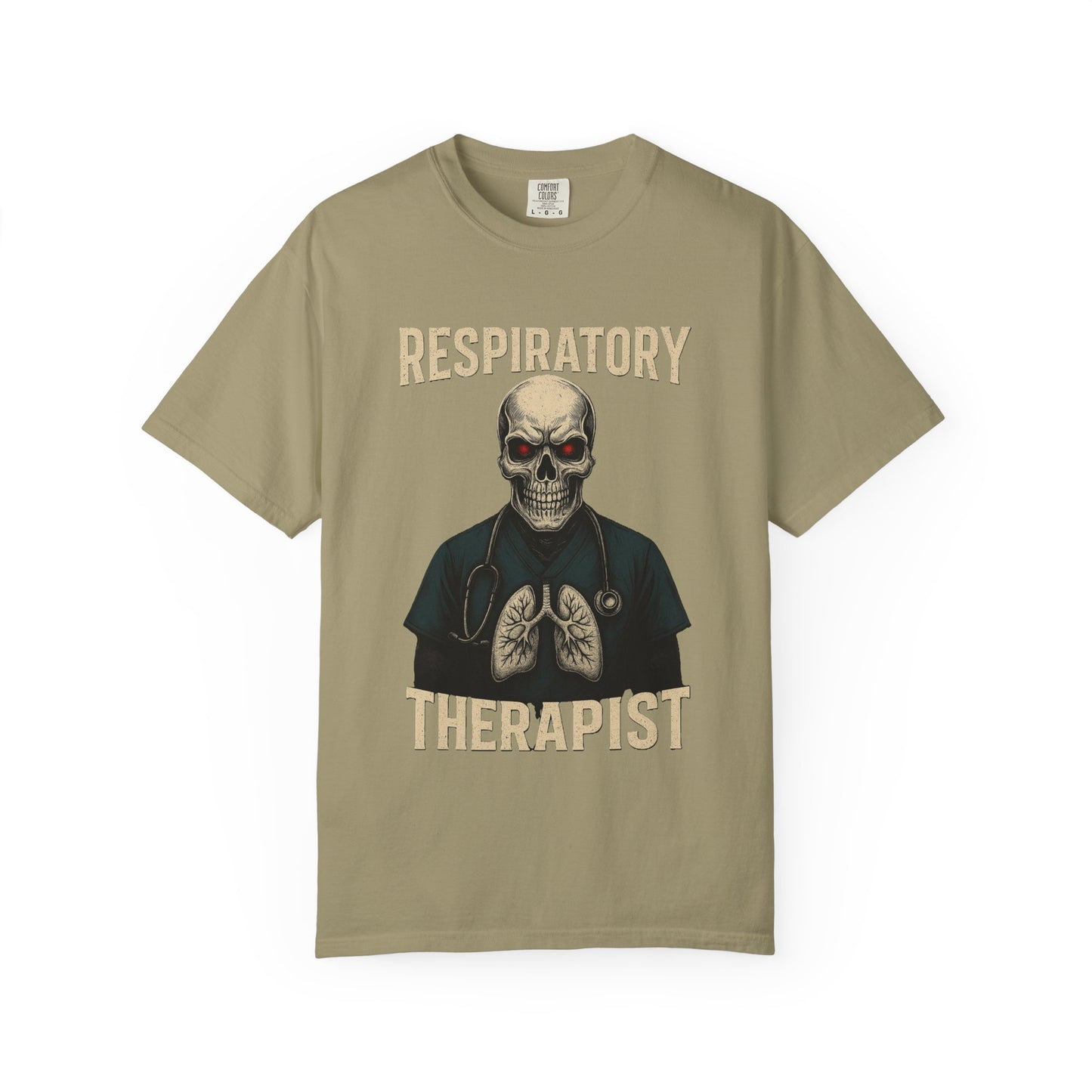 Respiratory Warrior Skull T-Shirt – Vintage Medical Graphic Tee