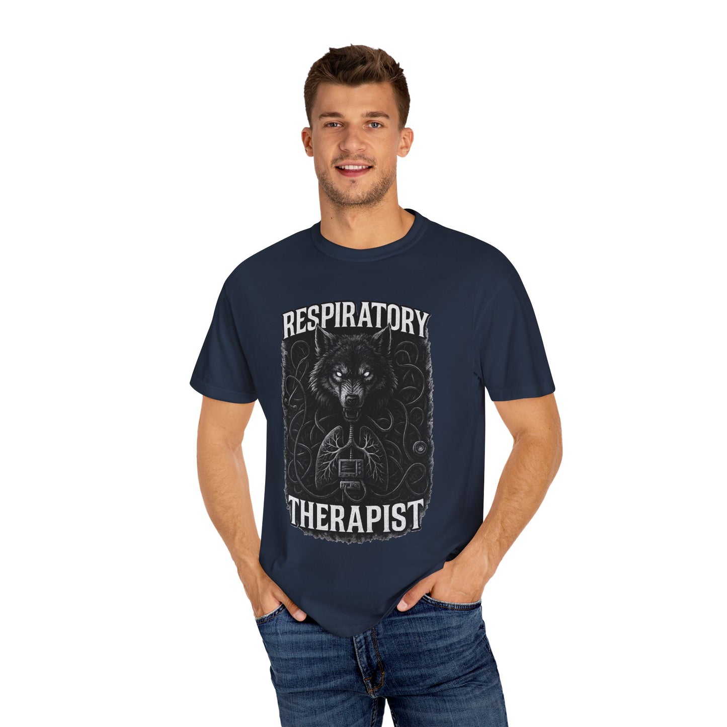 Respiratory Therapist Wolf Mens T-Shirt