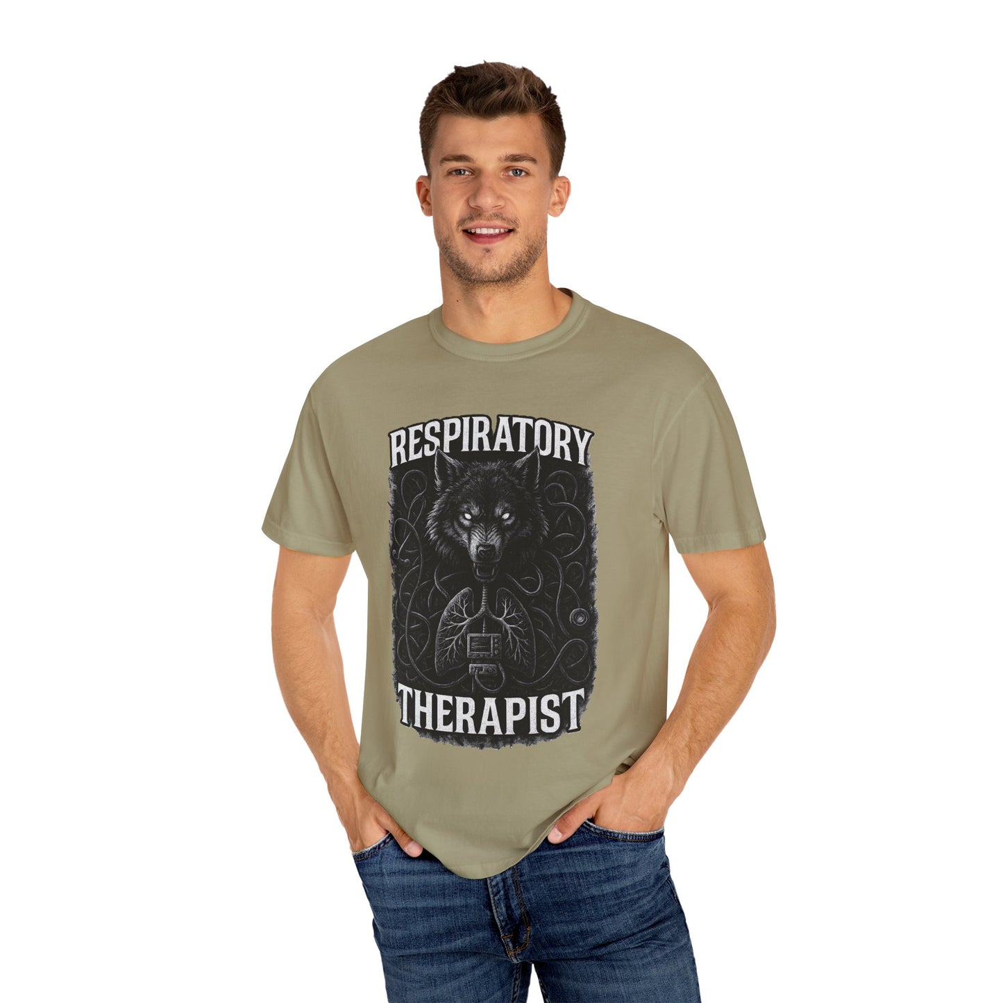 Respiratory Therapist Wolf Mens T-Shirt