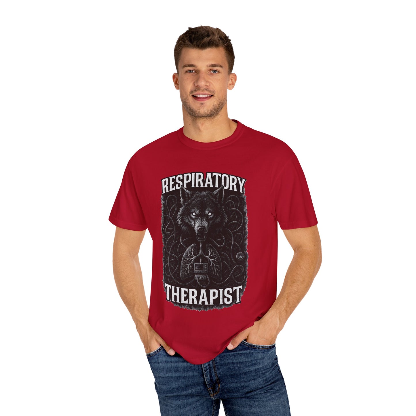 Respiratory Therapist Wolf Mens T-Shirt