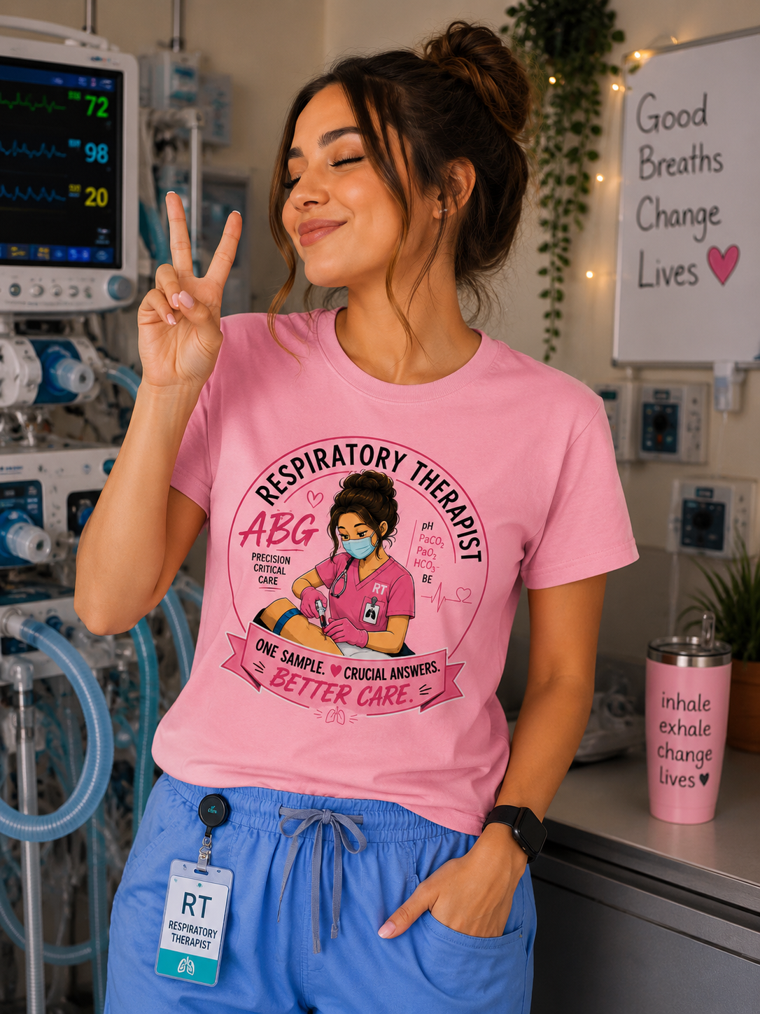 Women’s Respiratory Therapist ABG T-Shirt