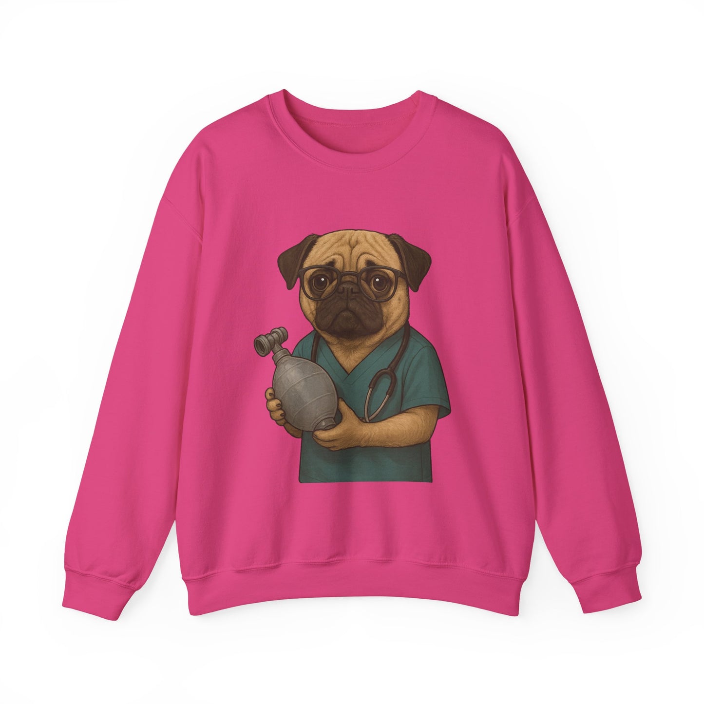 Pug Respiratory Therapist Crewneck Sweatshirt