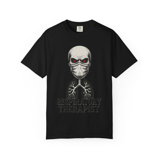 Respiratory Warrior Skull Mens T-Shirt