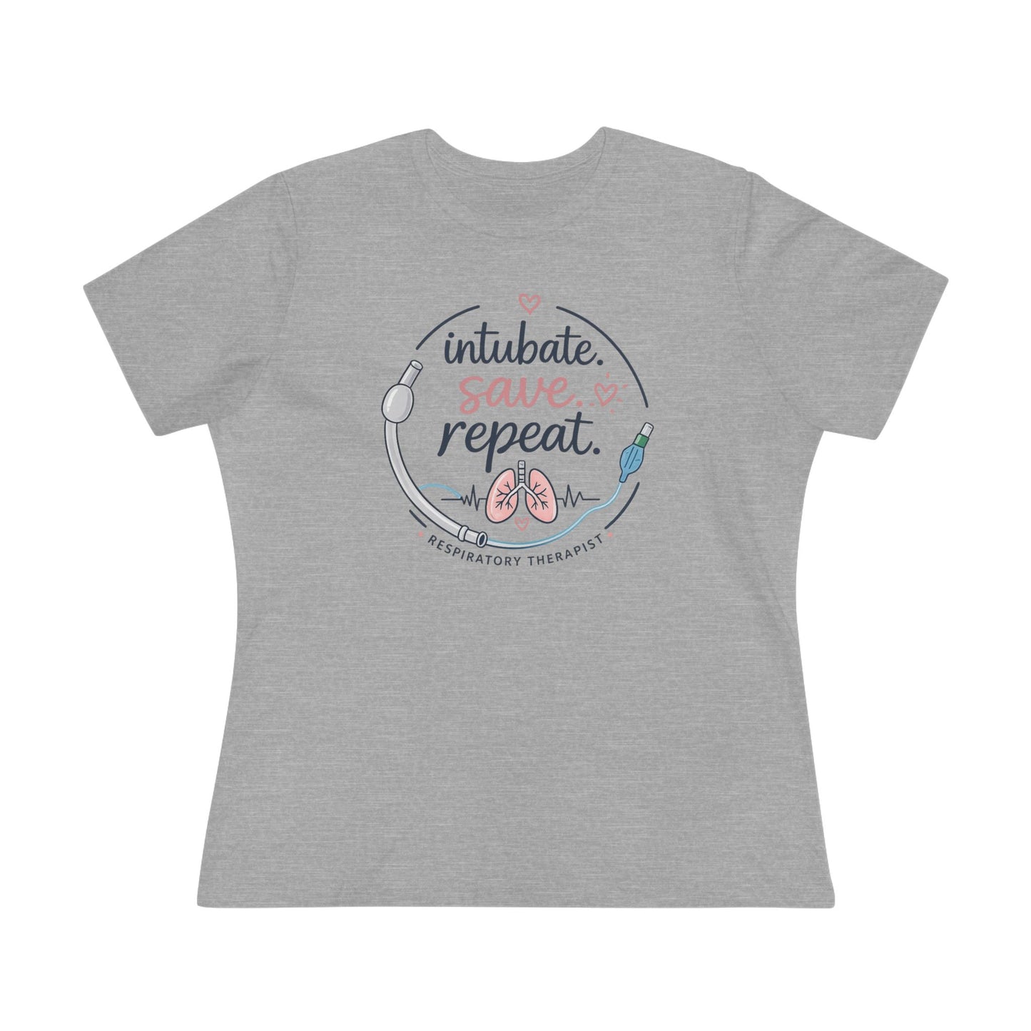 Women's Tshirt - "Intubate. Save. Repeat"