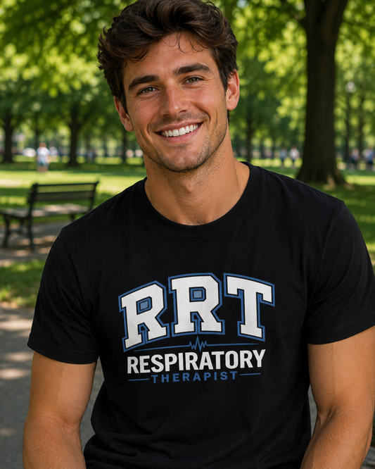 Men's Tshirt - "RRT - Respiratory Therapist"