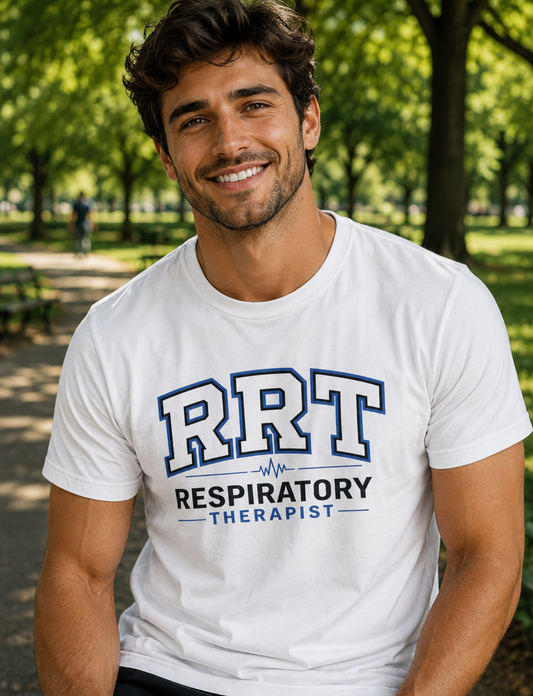 Men's Tshirt - "RRT - Respiratory Therapist"